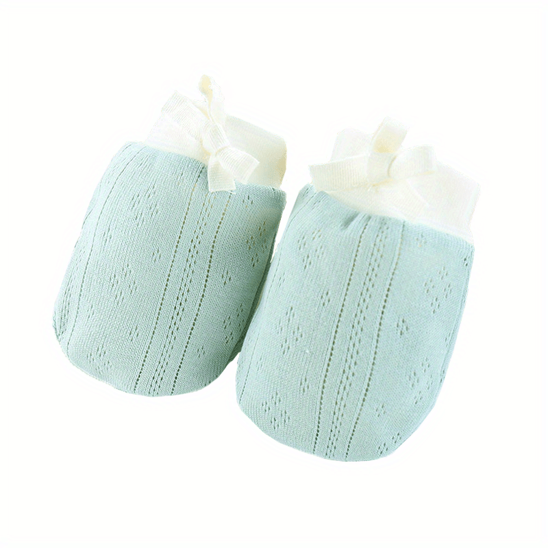 Adjustable Breathable Mesh Mittens For Newborn Infants