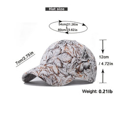 Leaf Print Baseball Cap Hip Hop Hat Sun Hats