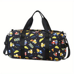 Fitness Bag Travel Duffel Bags With Shoe Compartment & Wet Pocket
