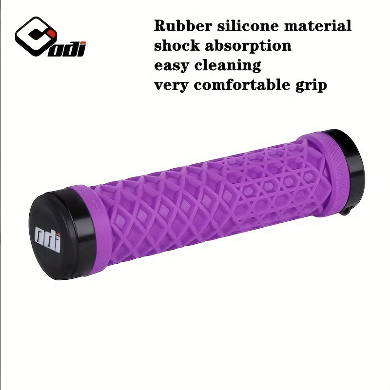 Vintage Small Cloth BMX Cycling Handlebar Grips Dual Lock Ring Set