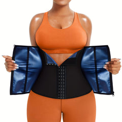 Waist Trainer Trimmer Belt Tummy Control Zipper Wrap Cincher Women's Shapewear