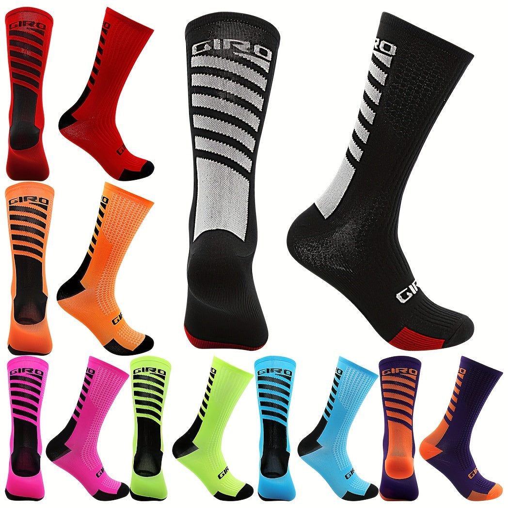 Men's Mid Crew Sport Socks - Sweat Absorbing Nylon Blend - Comfy & Breathable