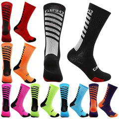 Men's Mid Crew Sport Socks - Sweat Absorbing Nylon Blend - Comfy & Breathable