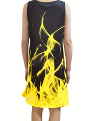 Keyhole Dress Casual Sleeveless Tank Dress