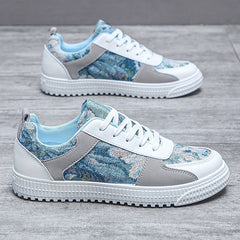 Men's Graphic Skate Shoes Lace-up Sneakers