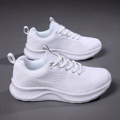 Women's Mesh Tennis Sports Shoes Lightweight Thick Bottom Travel Shoes
