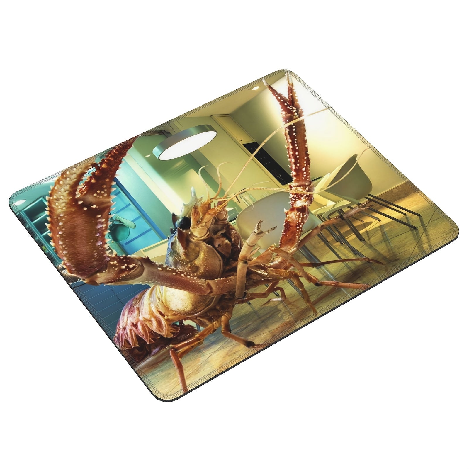 Lobster Pattern Rectangular 20x24cm Mouse Pad for Games & Office, Smooth Surface