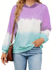 Tie Dye Hoodie Casual Long Sleeve Hoodies Sweatshirt Women's Clothing