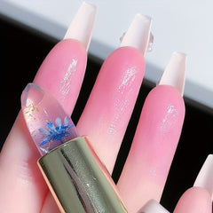 Jewel Jelly Lipstick Lip Balm Color Changing Flower Long Lasting Moisturizing