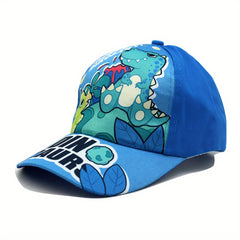 Adjustable Summer Casual Mens Peaked Cap with Dinosaur Images