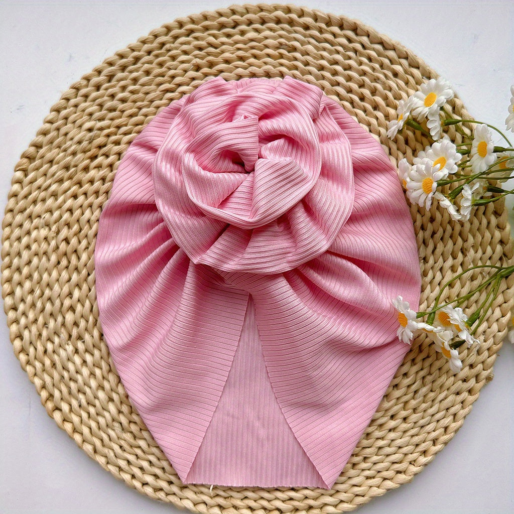 Baby Spring Summer Thin Headband Big Flower Baby Hat for Newborns