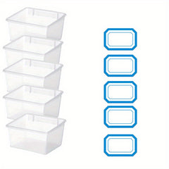 Durable Plastic Storage Bin for Organizing Hardware Accessories
