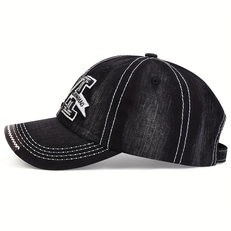 Embroidery Baseball Cap Hip Hop Sports Hat Adjustable Sunscreen Dad Hats
