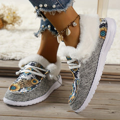 Women's Cow Print Walking Shoes Casual Low Top Sport Shoes