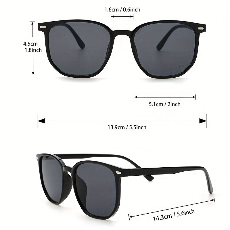 Square Sunglasses Casual Anti Glare UV400