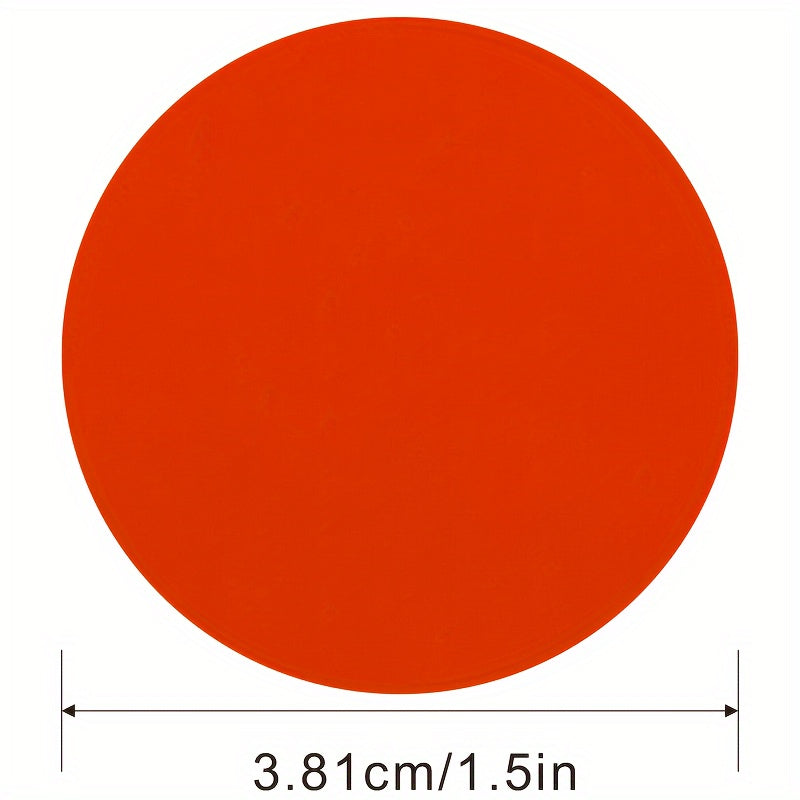 500pcs Fluorescent Red Stickers 38 1mm Dot Marker Roll