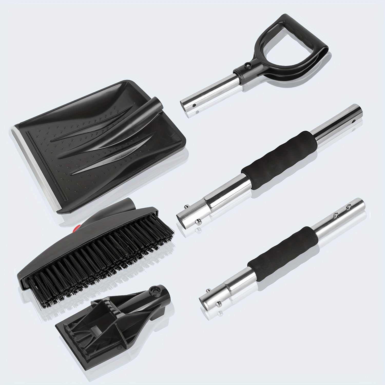 3-in-1 Car Snow Shovel Telescopic Ice Shovel Snow Removal Tool