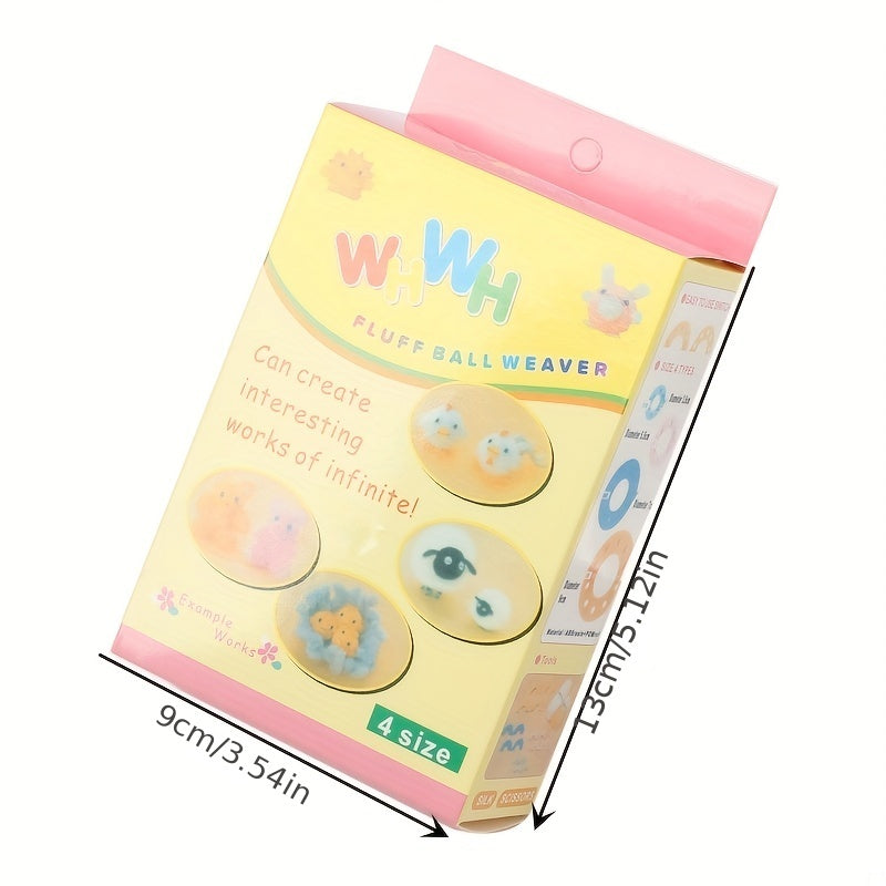 8pcs Wool Pom Pom DIY Hand Knitting Tool Set