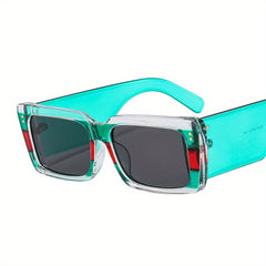 Y2K Block Square Frame Sunglasses UV400