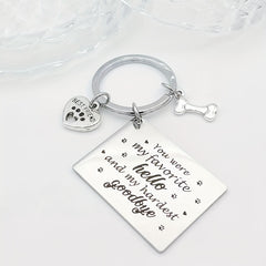 Pet Memorial Keychain Heartfelt Loss of Pet Gift