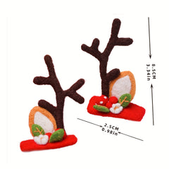 Needle Felting Kit for Beginner Deer Horn Hair Clip DIY Art Craft