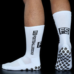 Thick Padded Football Socks Non-slip Bottom Breathable Crew Training Socks