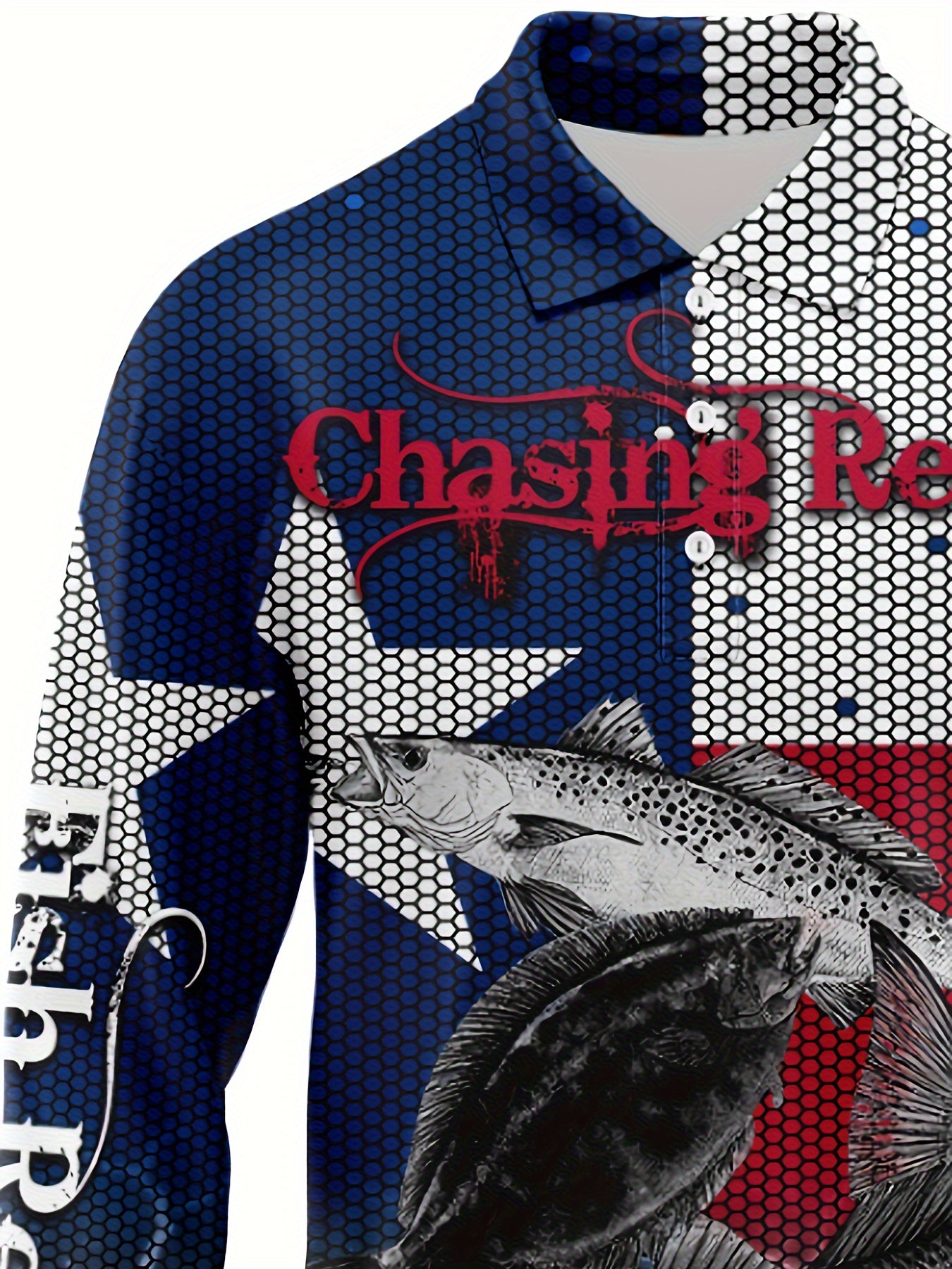 Fish 3d Pattern Men's Long Sleeve Shirt For Autumn Mens Clothing