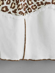 Leopard Print Crop Tank Top Y2K Sleeveless Tank Top For Summer