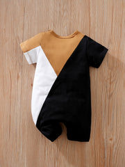 Baby Boys Colorful Short Sleeve Romper