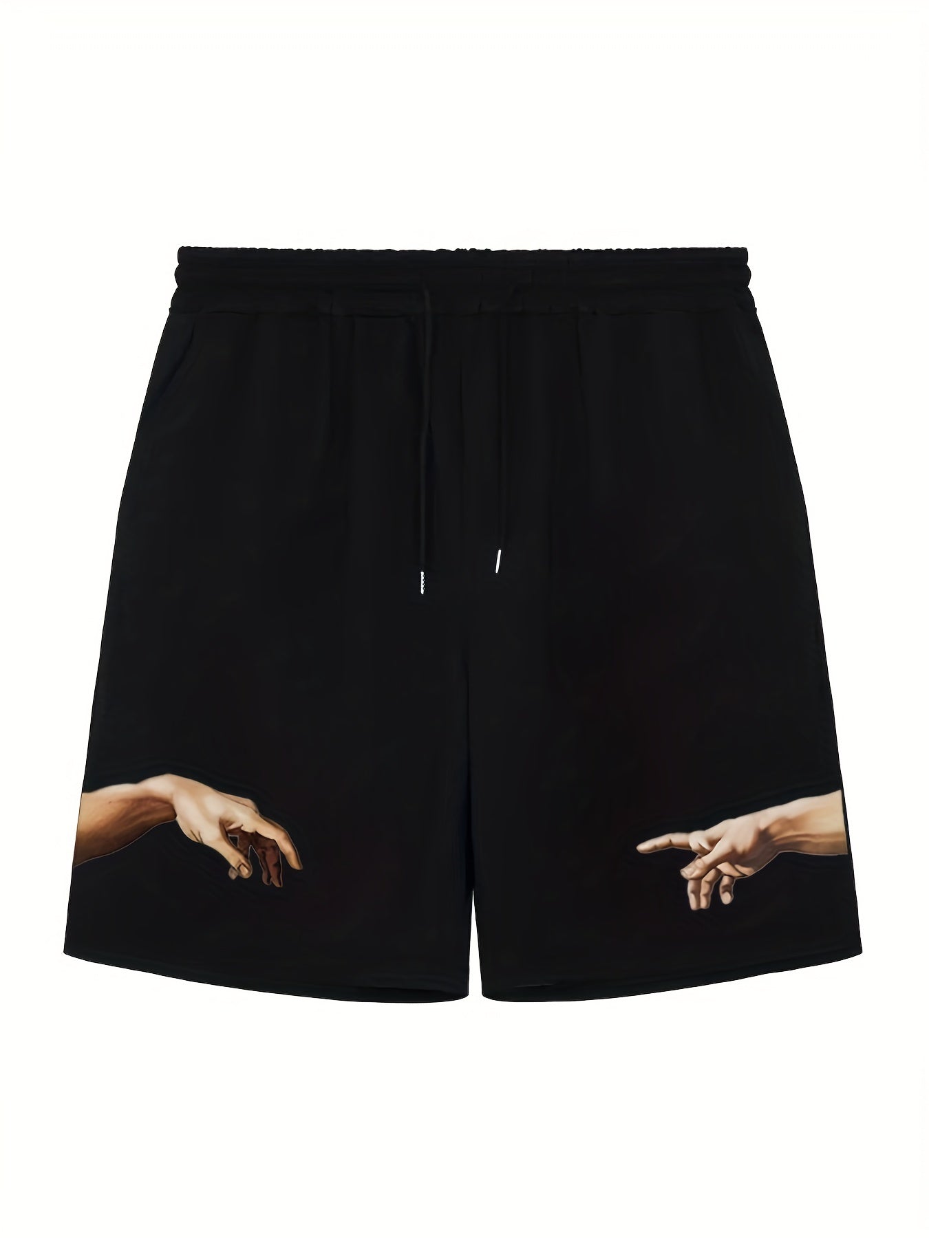 Men's Hands Graphic Drawstring Streetwear Shorts