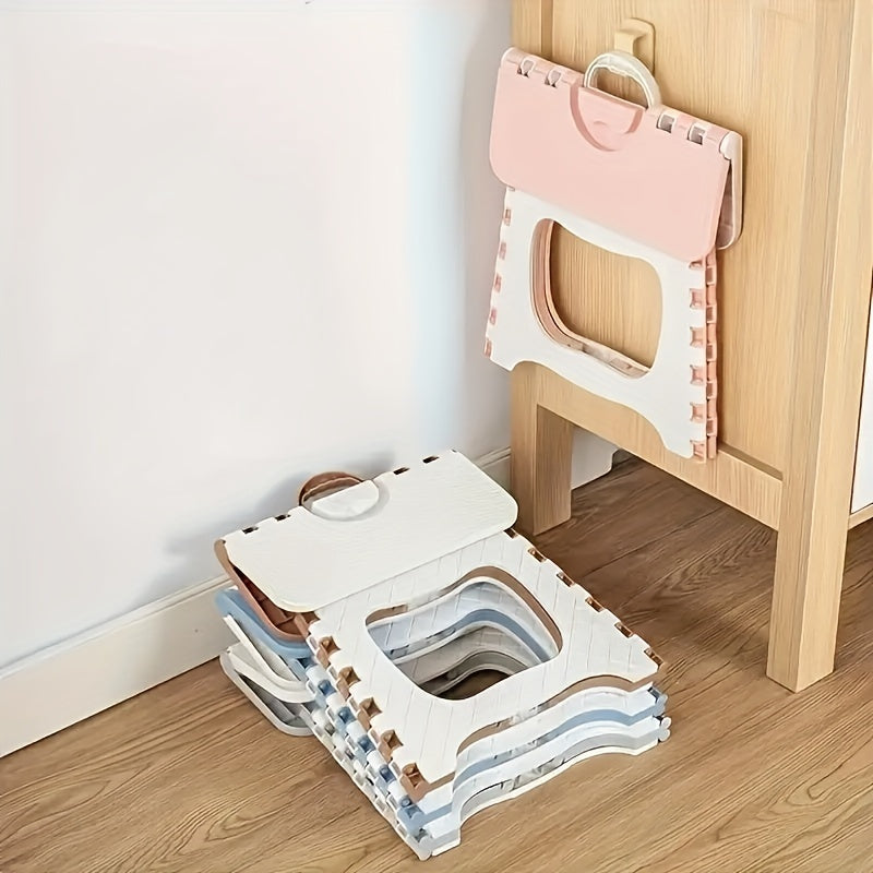 Thickened Plastic Folding Stool for Camping - Lightweight & Durable Chair