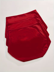 3pcs Solid Briefs Comfy & Breathable Stretchy Intimates Panties