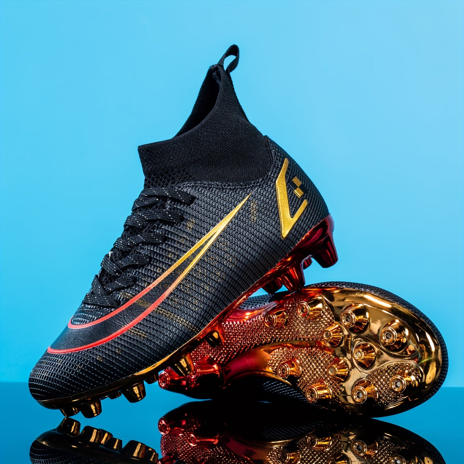 High Top Non Slip AG Football Cleat for Boys