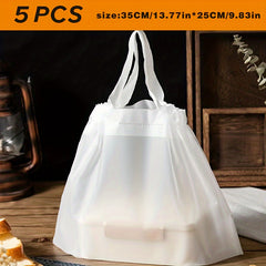 Translucent Food Packaging Bag Bakery Catering Gift Shopping Bag