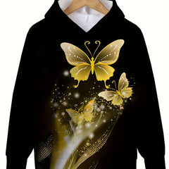 Butterfly Painting Graphic Sweatshirt Kids Hoodie