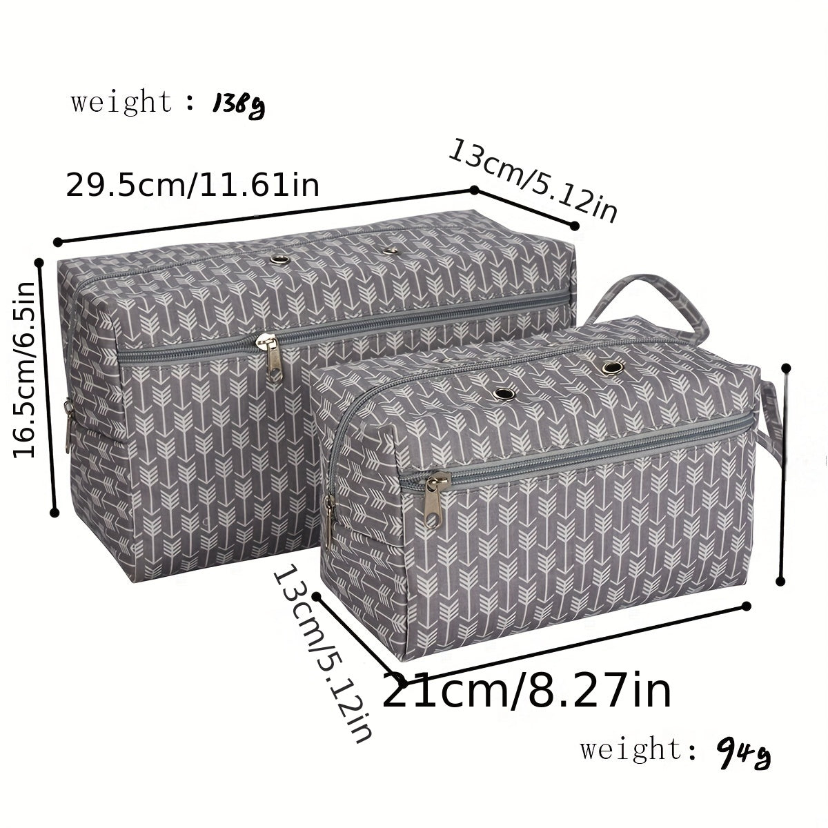 Yarn Storage Bag Crochet Organizer Bag With Dividers Gray