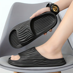 Men's Non Slip Slides Casual Slippers for Indoor Outdoor Beach Shower