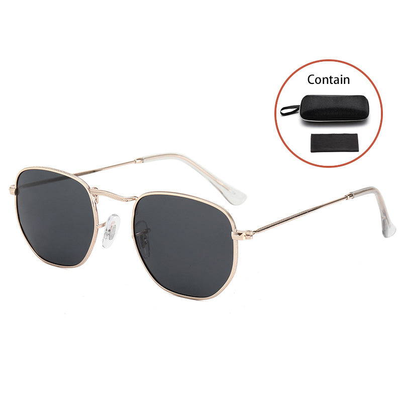 Square Polarized Sunglasses Mirrored Lens for Men and Women