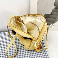 Kitten Shape Student Package Canvas Bag Personalized Handbag
