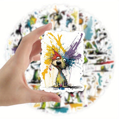 53pcs Dog Stickers Waterproof Vinyl Laptop Skateboard Hydroflask Phone Stickers