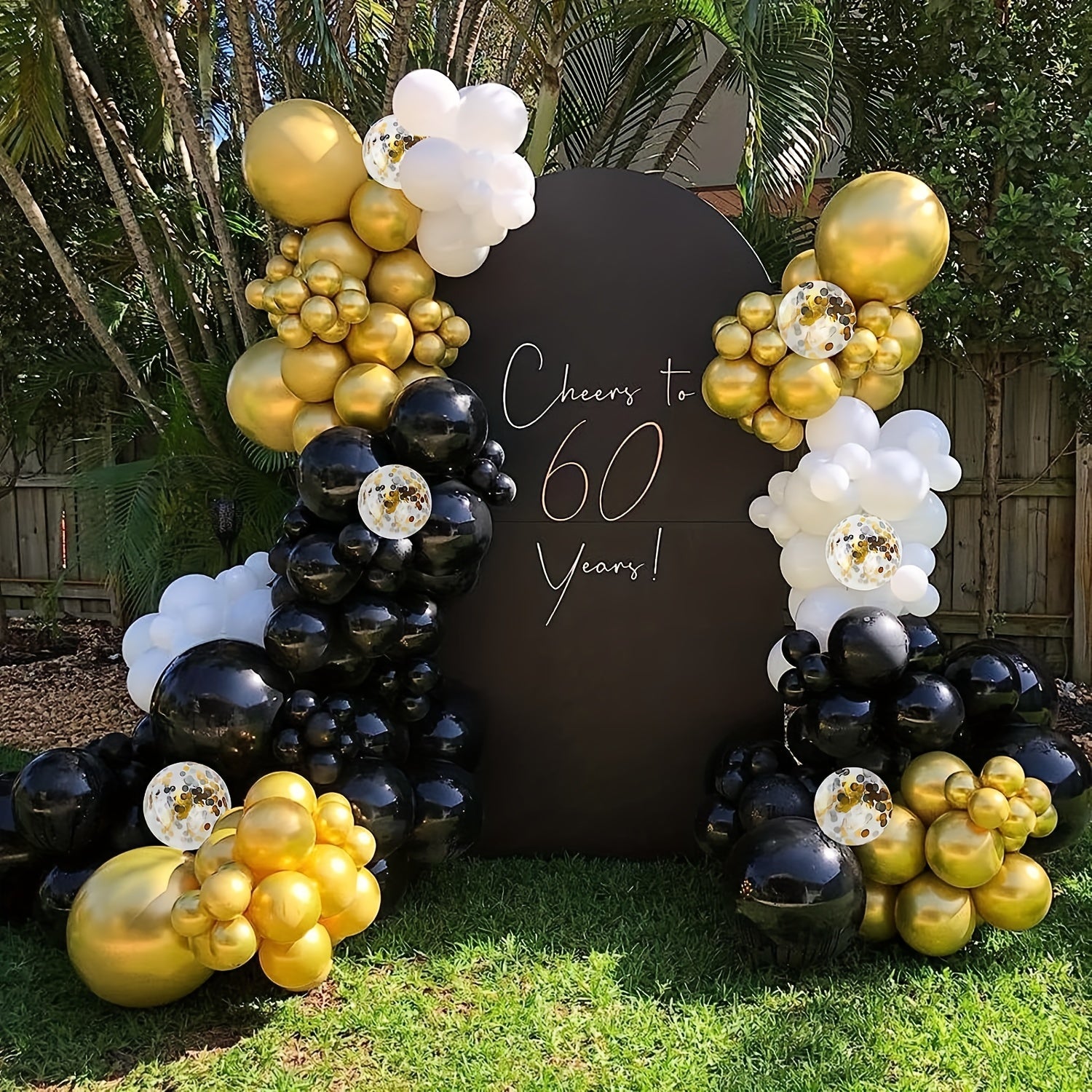 Golden Balloons Garland Arch Kit 124pcs for Events