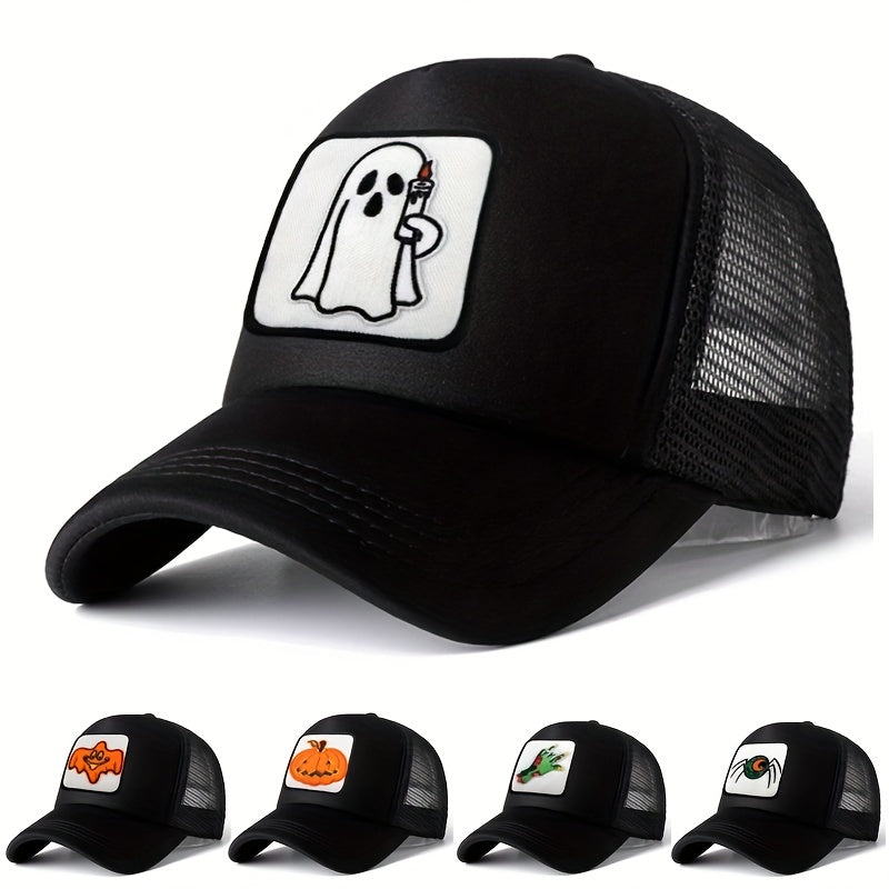 Halloween Element Embroidered Pattern Peaked Hat Baseball Cap