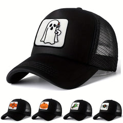 Halloween Element Embroidered Pattern Peaked Hat Baseball Cap