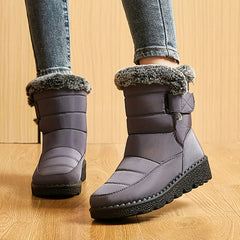 Waterproof Faux Fur High Top Snow Boots Lightweight Thermal Winter