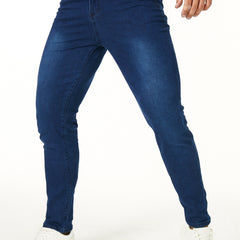 Men's Slim Fit Jeans Mid Stretch Denim Pants