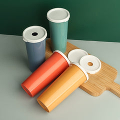 Small Plastic Water Cup With Lid Single layer Handy Cup