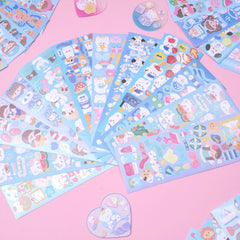 Set of 20 Cartoon Stickers For Kids & Girls - Perfect for Books, Walls, Cards