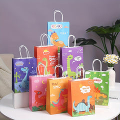 5PC Dinosaur Gift Bags Perfect For Birthday & Rewards