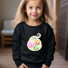 OERYUI Kids Happy Dongzhi Festive Print Sweatshirt