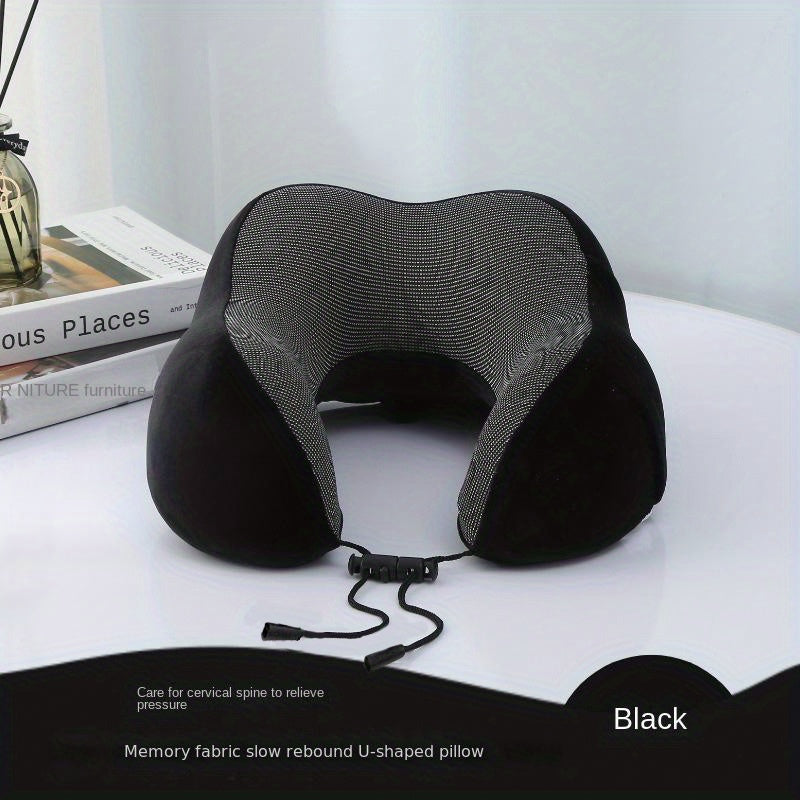 Slow Rebound Travel Pillow U shaped Headrest Neck Support Pillow Nap Pillow